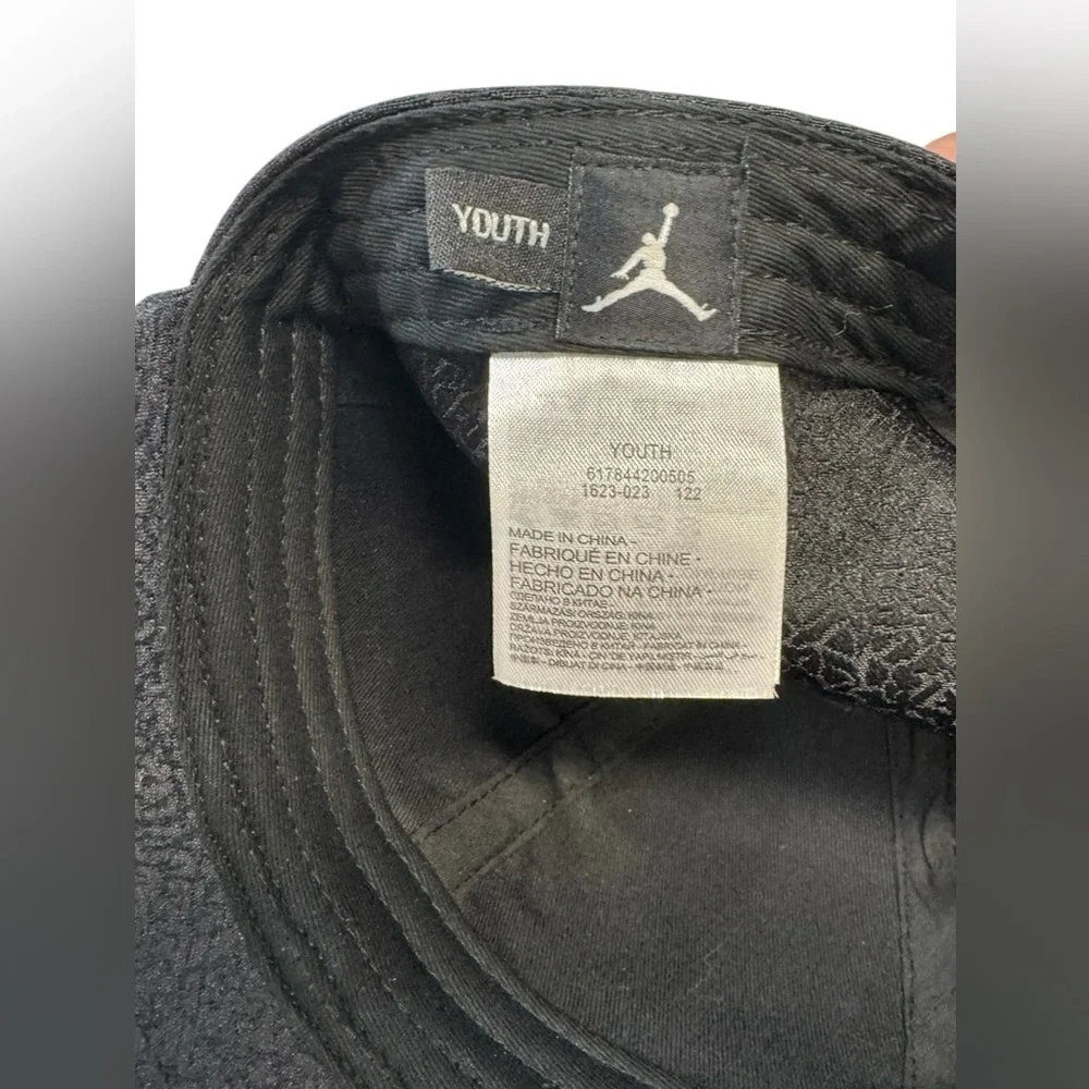Air Jordan Black Youth Cap Adjustable